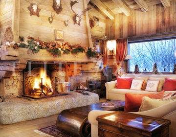 Megève, amazing 6 bedroom chalet for rental with the view over Mont Blanc