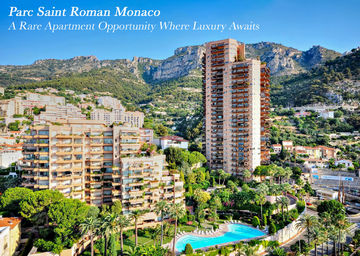 Монако - Парк Сан Роман. Квартиры в элитной резиденции с бассейном на продажу и в аренду 